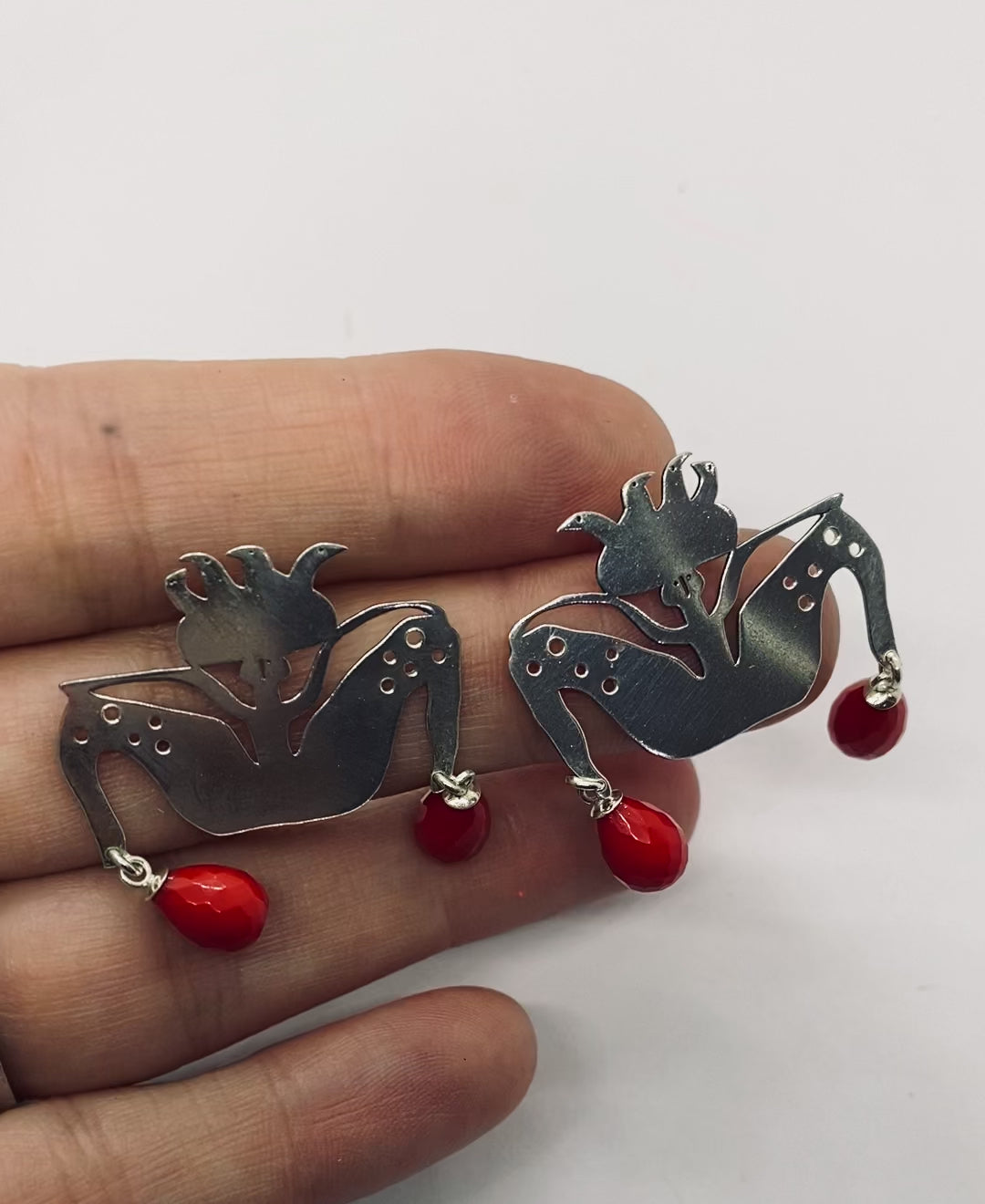 Boy with Birds and Coral Earrings